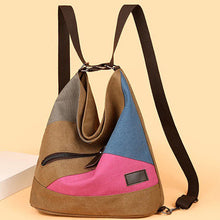 Load image into Gallery viewer, Canvas Casual Outdoor Double Shoulder Backpack