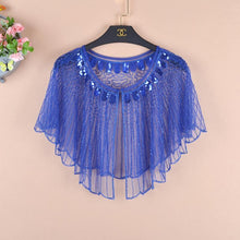 Load image into Gallery viewer, Vintage Women Sequin Cape Dress Shawl