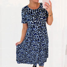 Load image into Gallery viewer, Leopard Print Tiered Midi Dress