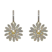 Load image into Gallery viewer, Vintage Flower Drop Earrings