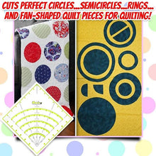 Load image into Gallery viewer, Arcs & Fans Quilt Circle Cutter Ruler