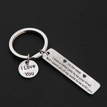 Load image into Gallery viewer, “To my man I love you” Keychain