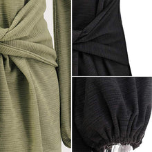 Load image into Gallery viewer, Women's Elegant Knitted Bodycon Tie Waist Sweater Pencil Dress