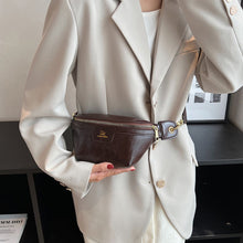 Load image into Gallery viewer, Retro Leather Wide Strap Waist Bag
