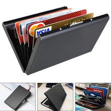 Load image into Gallery viewer, Ultra-thin Anti-theft Brush Anti-demagnetization Metal Card Case