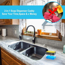 Load image into Gallery viewer, Soap Dispenser and Sponge Caddy