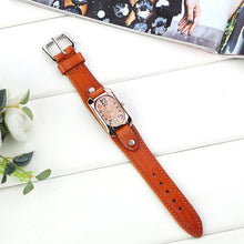 Load image into Gallery viewer, Vintage Leather Quartz Stone Women's Watch