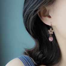 Load image into Gallery viewer, Fashion Flower Crystal Earrings