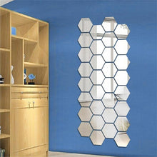 Load image into Gallery viewer, Hexagonal Mirror Wall Sticker
