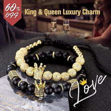 Load image into Gallery viewer, King & Queen Luxury Charm Bracelets, Perfect Gifts