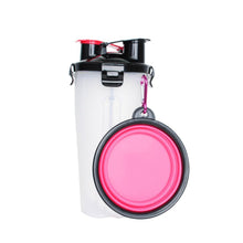Load image into Gallery viewer, 2-in-1 Pet Travel Water & Food Bottle with Foldable Bowl