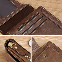 Load image into Gallery viewer, Men's New Short Fashion Multi-card Horizontal Zipper Wallet