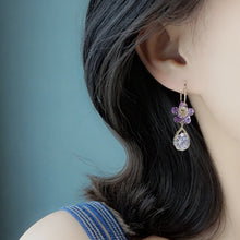 Load image into Gallery viewer, Fashion Flower Crystal Earrings