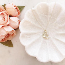 Load image into Gallery viewer, Crescent Moon & Sun Necklace