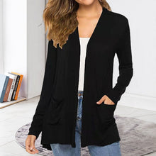 Load image into Gallery viewer, Women's Casual Lightweight Open Front Long Sleeve Cardigans