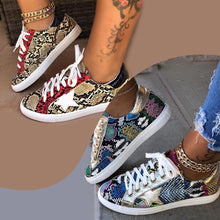 Load image into Gallery viewer, Glitter Lace-Up Star Pattern Casual Sneakers