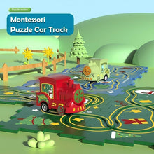 Load image into Gallery viewer, Children's Educational Puzzle Railway Car Playset