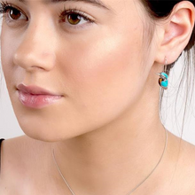 Load image into Gallery viewer, Vintage Turquoise Bird Earrings