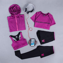 Load image into Gallery viewer, Women's Quick Dry Sportsuit Set Of 5PCs