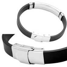 Load image into Gallery viewer, Steel & Silicone Bracelets