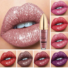 Load image into Gallery viewer, Diamond Lip Gloss Matte To Glitter Liquid Lipstick Waterproof