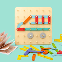 Load image into Gallery viewer, ššMontessori Pegboard Puzzleš