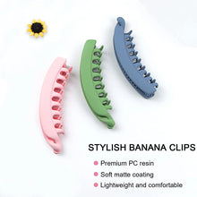 Load image into Gallery viewer, Large Banana Hair Clips