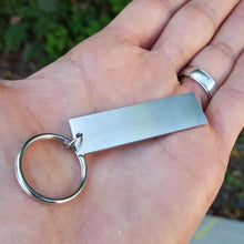 Load image into Gallery viewer, Stainless Steel "I am strong" Keychain