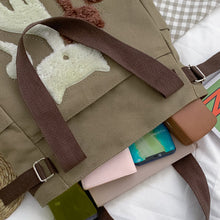 Load image into Gallery viewer, Large Capacity Cat Printing Canvas Shoulder Bag