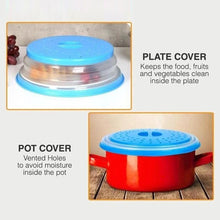 Load image into Gallery viewer, Collapsible Microwave Plate Cover