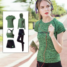 Load image into Gallery viewer, Women's Quick Dry Sportsuit Set Of 5PCs