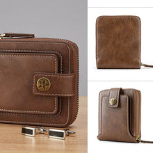 Load image into Gallery viewer, Men's New Short Fashion Multi-card Horizontal Zipper Wallet