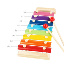 Load image into Gallery viewer, Wooden Octave Knocking Piano Baby Beat Xylophone