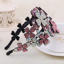 Load image into Gallery viewer, Crystal Flower Headband