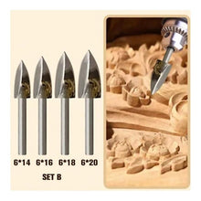 Load image into Gallery viewer, Wood Carving & Engraving Drill Bit Set
