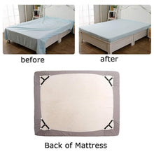 Load image into Gallery viewer, Bed Sheet Fasteners, 8 Pack Adjustable Triangle Elastic Band Straps