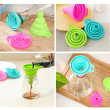 Load image into Gallery viewer, Kitchen Folding Silicone Funnel