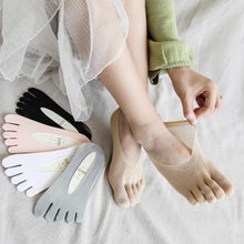 Load image into Gallery viewer, Women's Toe Socks Low Cut Five Finger Socks