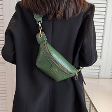 Load image into Gallery viewer, Retro Leather Wide Strap Waist Bag