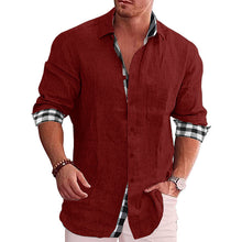 Load image into Gallery viewer, Gentleman Paneled Casual Buttons Pocket Blouse