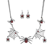 Load image into Gallery viewer, Halloween Jewelry Creative Necklace Spider Web Pendant & Chain