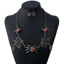 Load image into Gallery viewer, Halloween Jewelry Creative Necklace Spider Web Pendant & Chain