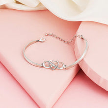 Load image into Gallery viewer, Always Remember I Love You Mom Forever Love Heart Bracelet