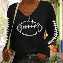 Load image into Gallery viewer, Women's Gameday Football Lover Casual Long-Sleeve T-Shirt
