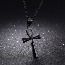 Load image into Gallery viewer, Stainless steel ancient Egyptian Cross men's Necklace