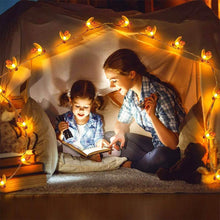 Load image into Gallery viewer, Solar-Powered LED Bee String Lights