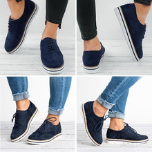 Load image into Gallery viewer, Women's flat suede casual shoes round toe