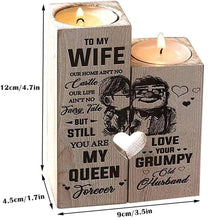 Load image into Gallery viewer, Wooden Heart Candle Holder