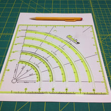 Load image into Gallery viewer, Arcs & Fans Quilt Circle Cutter Ruler