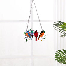 Load image into Gallery viewer, Birds Stained Glass Window Hangings